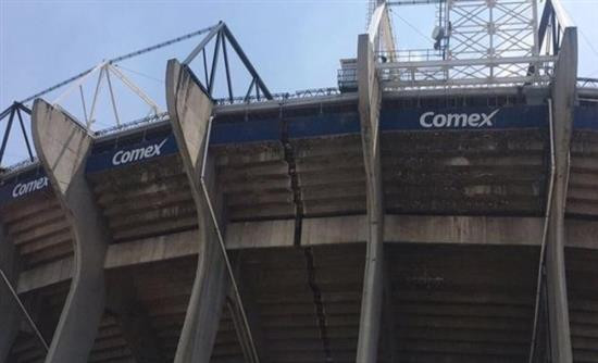 Ο σεισμός «έκοψε» στα δύο το στάδιο «Αζτέκα» στο Μεξικό (βίντεο)